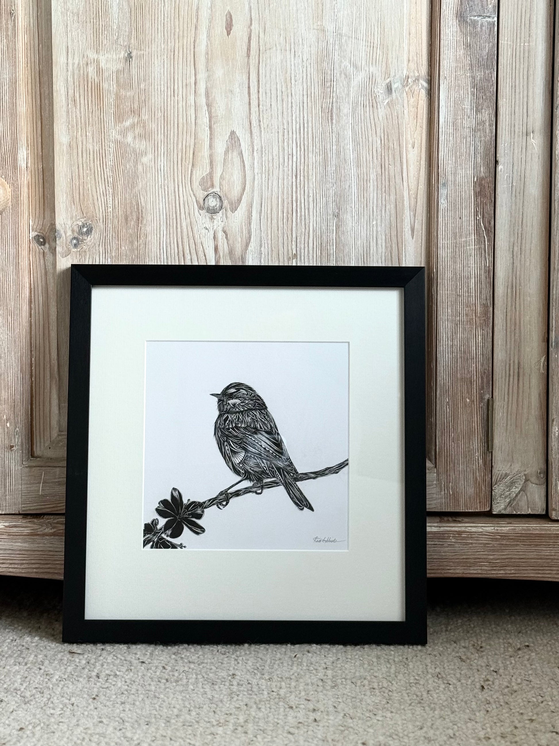 far away bird artwork by Pia Elliot in Dorset