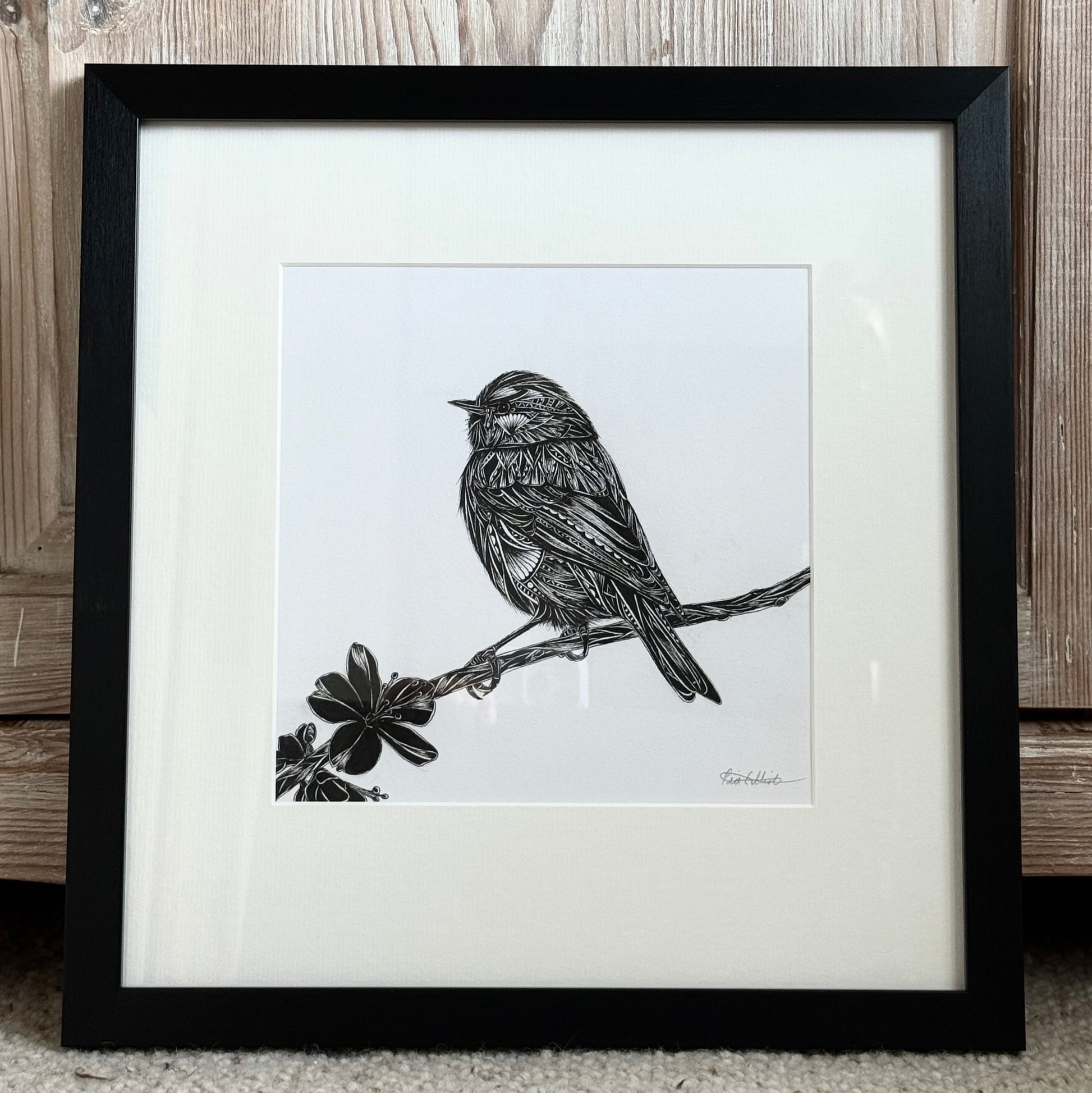 bird artwork created by Pia Elliot in Dorset