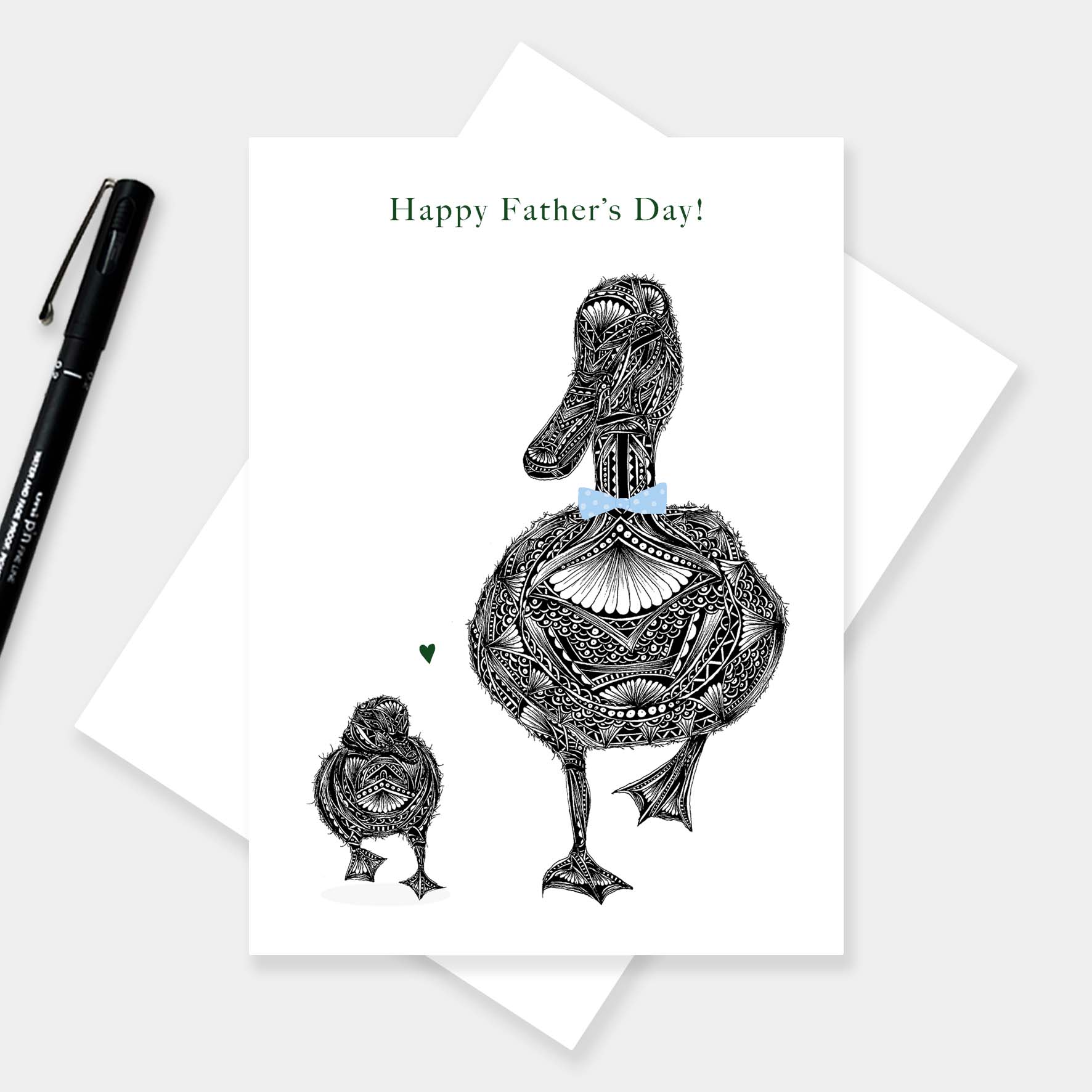 Fathers day duck card