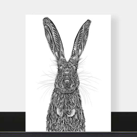 Hare blank card